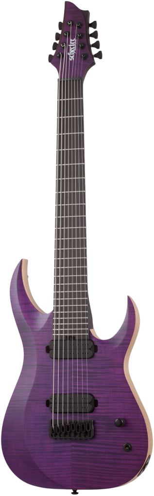 SCHECTER E-Gitarre, Signature, John Browne TAO-8, Satin Trans Purple