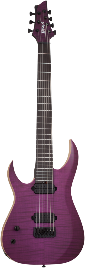 SCHECTER E-Gitarre, Signature, John Browne TAO-7, Satin Trans Purple,