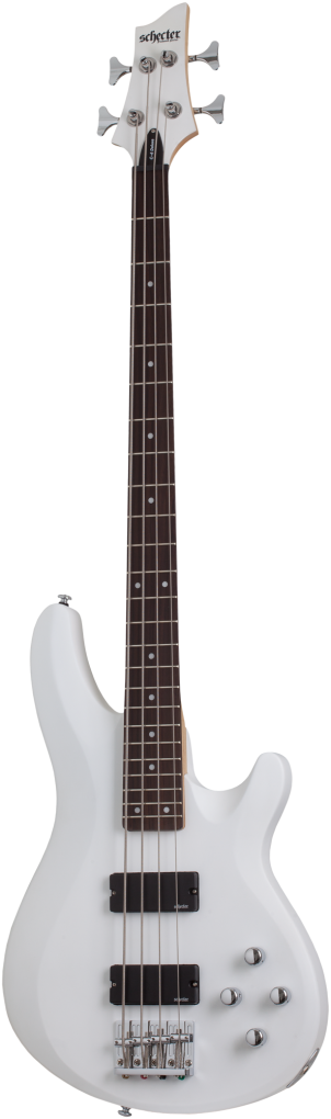 SCHECTER Bassgitarre, C-4 Deluxe, Satin White