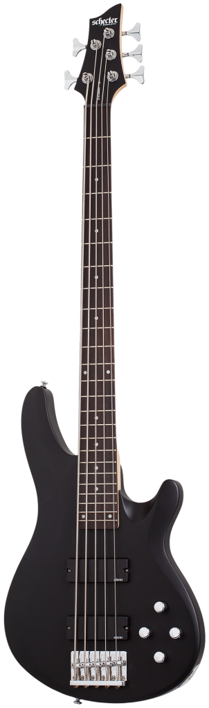 SCHECTER Bassgitarre, C-5 Deluxe, Satin Black