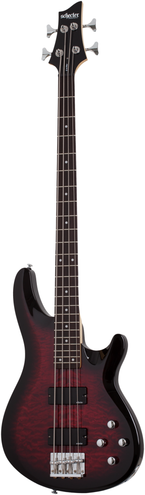 SCHECTER Bassgitarre, C-4 Plus, See-Thru Cherry Burst