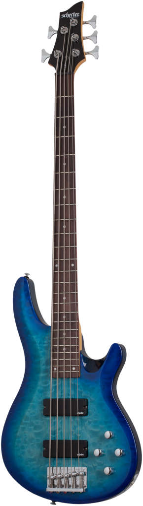 SCHECTER Bassgitarre, C-5 Plus, Ocean Blue Burst