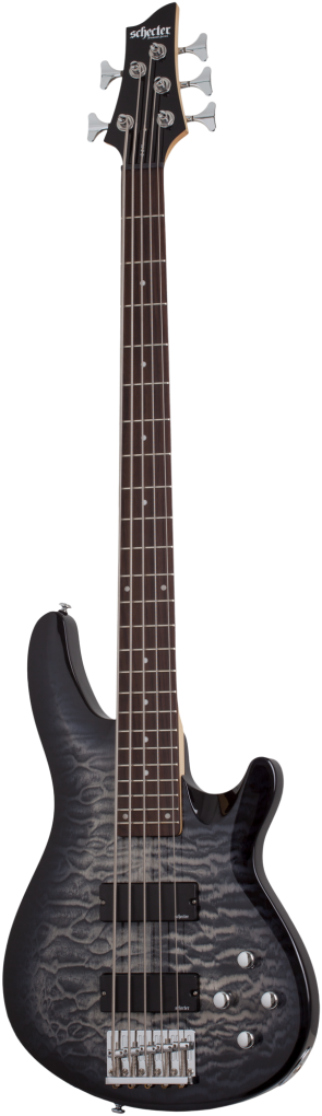 SCHECTER Bassgitarre, C-5 Plus, Charcoal Burst