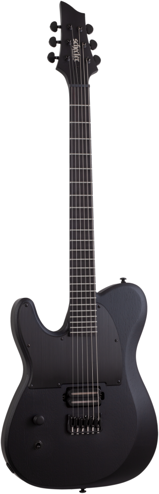 SCHECTER E-Gitarre, PT Black Ops, Satin Black Open Pore, Linkshänder