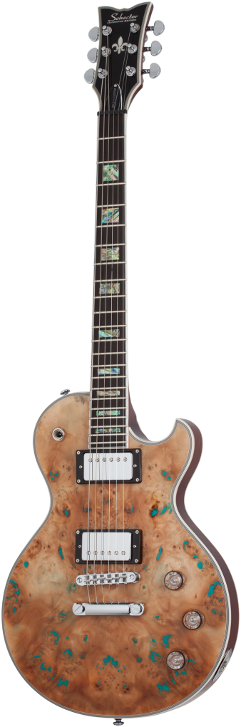 SCHECTER E-Gitarre, Solo-II Custom, Gloss Natural/Burl