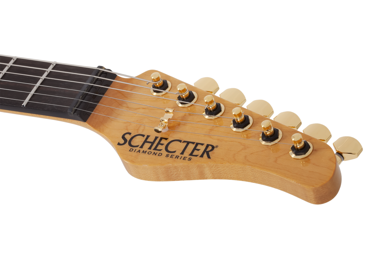 SCHECTER E-Gitarre, California Classic, Trans Amber