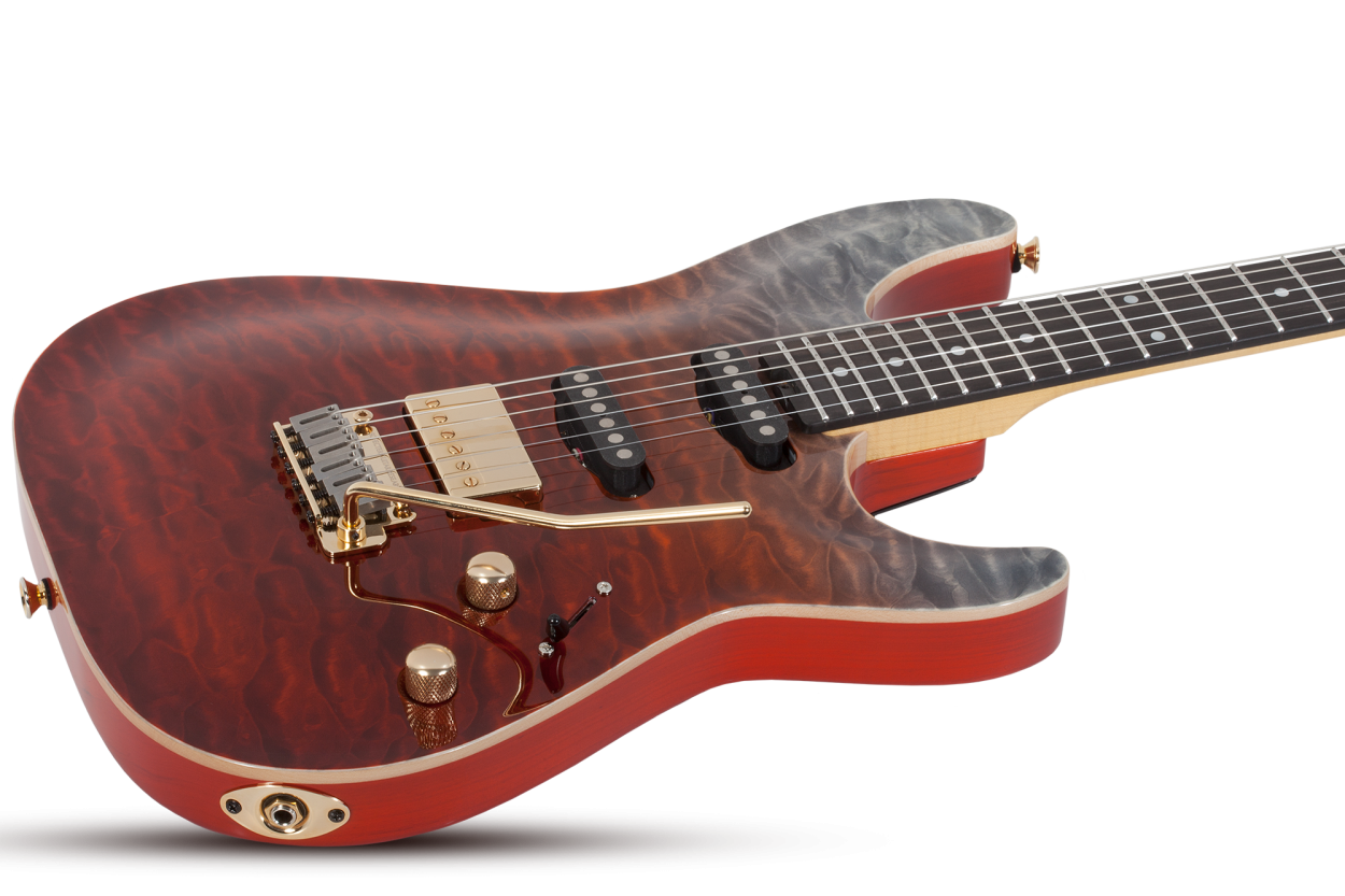 SCHECTER E-Gitarre, California Classic, Bengal Fade