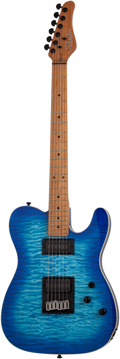 SCHECTER E-Gitarre, PT Pro, Trans Blue Burst