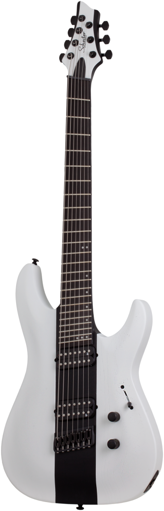 SCHECTER E-Gitarre, Signature, C-7 Rob Scallon, Satin White Open Pore