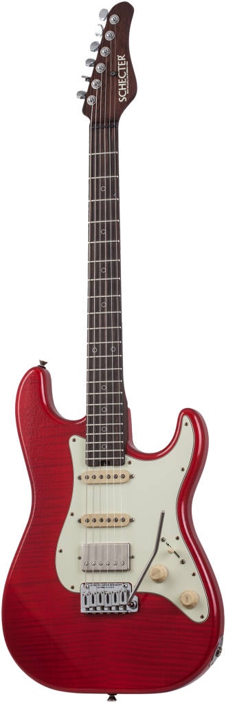 SCHECTER E-Gitarre, USA Nick Johnston Trad. Wembley, FM Nitro, Atomic Fire