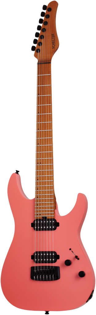 SCHECTER E-Gitarre, USA Custom Shop Aaron Marshall AM-7, Sugar Coral