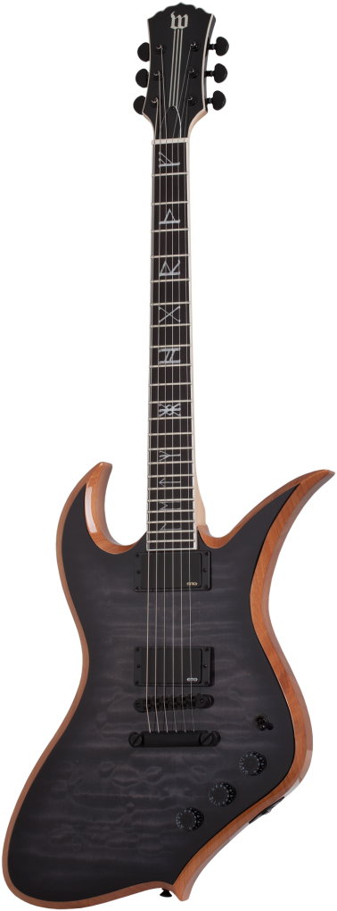 SCHECTER E-Gitarre, Wylde Audio, Thoraxe, Trans Black Burst