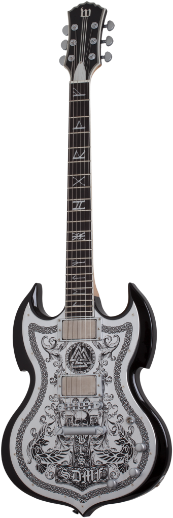 SCHECTER E-Gitarre, Wylde Audio, IronWorks Barbarian, Black Burst