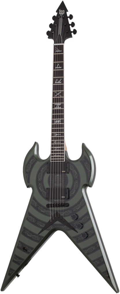 SCHECTER E-Gitarre, Wylde Audio, Warhammer NT, Norse Dragon Bullseye,