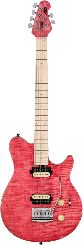 STERLING E-Gitarre, S.U.B., Axis AX3, Flame Maple Veneer Top, Stain Pi