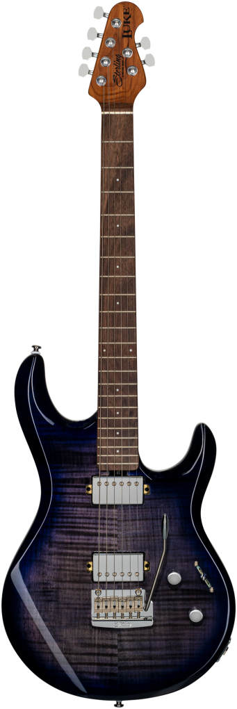 STERLING E-Gitarre, Luke 100, Flame Maple Top, Blueberry Burst