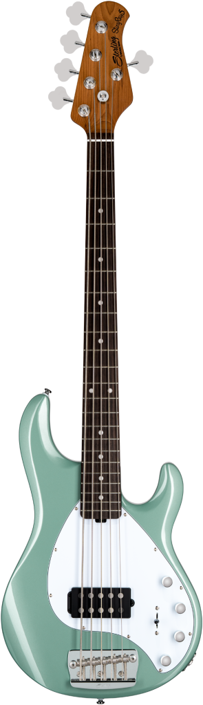 STERLING Bassgitarre, StingRay RAY35, 5-Saiter, Dorado Green