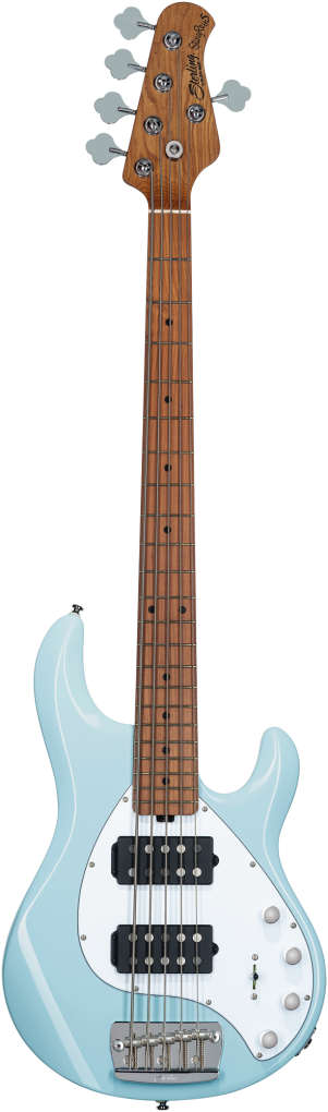 STERLING Bassgitarre, StingRay 5 RAY35HH, 5-Saiter, Daphne Blue