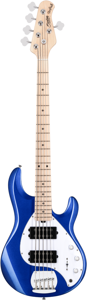 STERLING Bassgitarre, S.U.B., StingRay RAY5HH, 5-Saiter, Cobra Blue