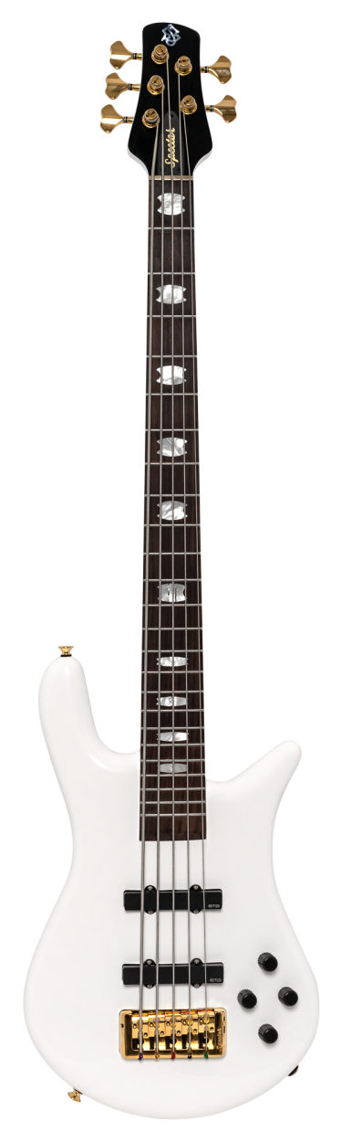 SPECTOR Bassgitarre, Euro Classic, 5-Saiter, aktiv, Solid White Gloss