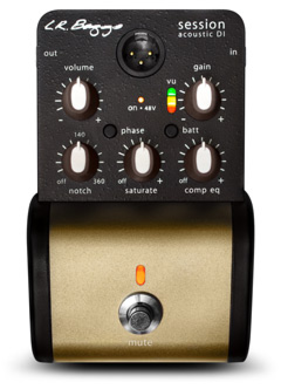 L.R.BAGGS Preamp, Session DI, DI-Pedal, Notch Fiter, für Akustikgitarr