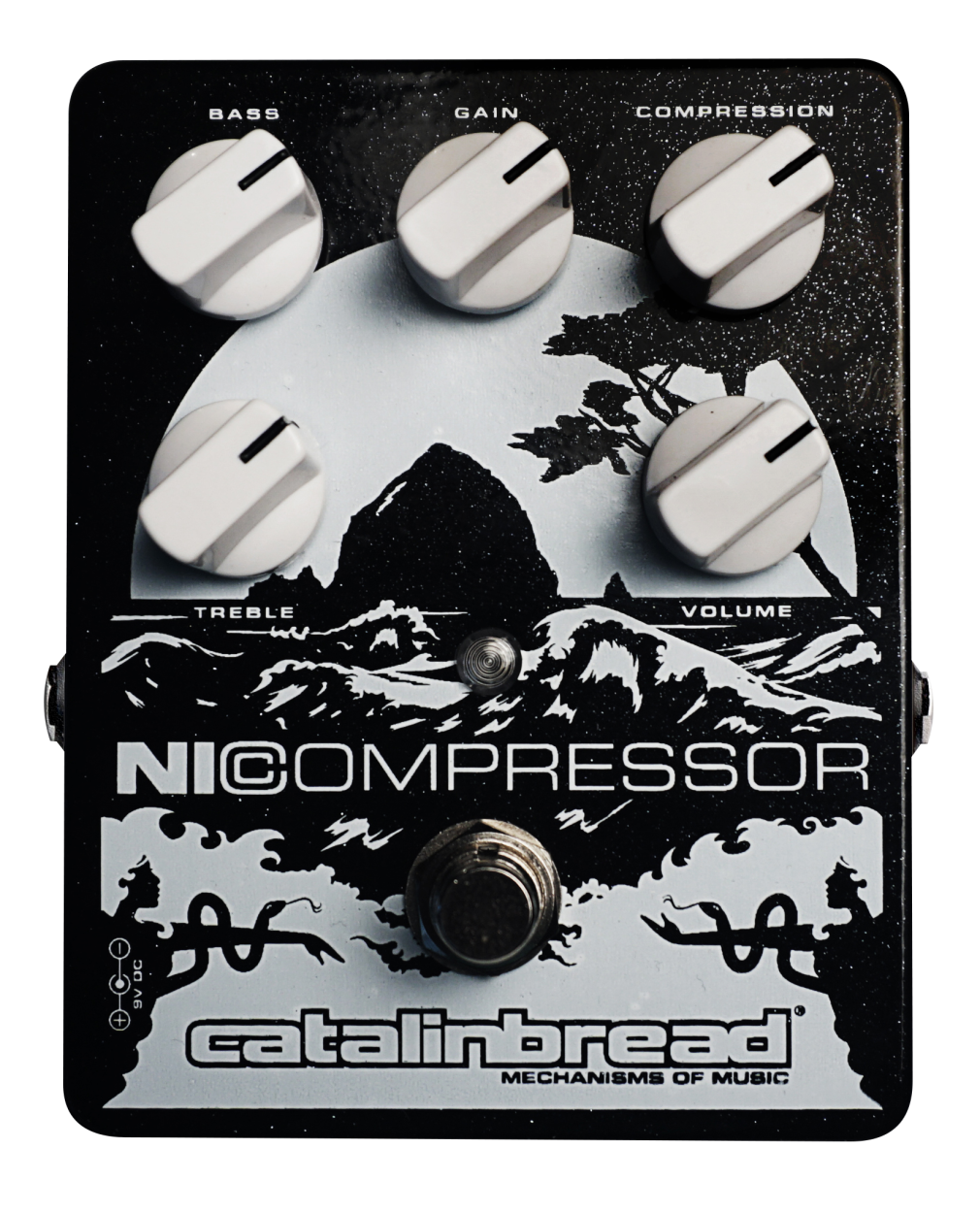 NICOMPRESSOR SILVER ON BLACK