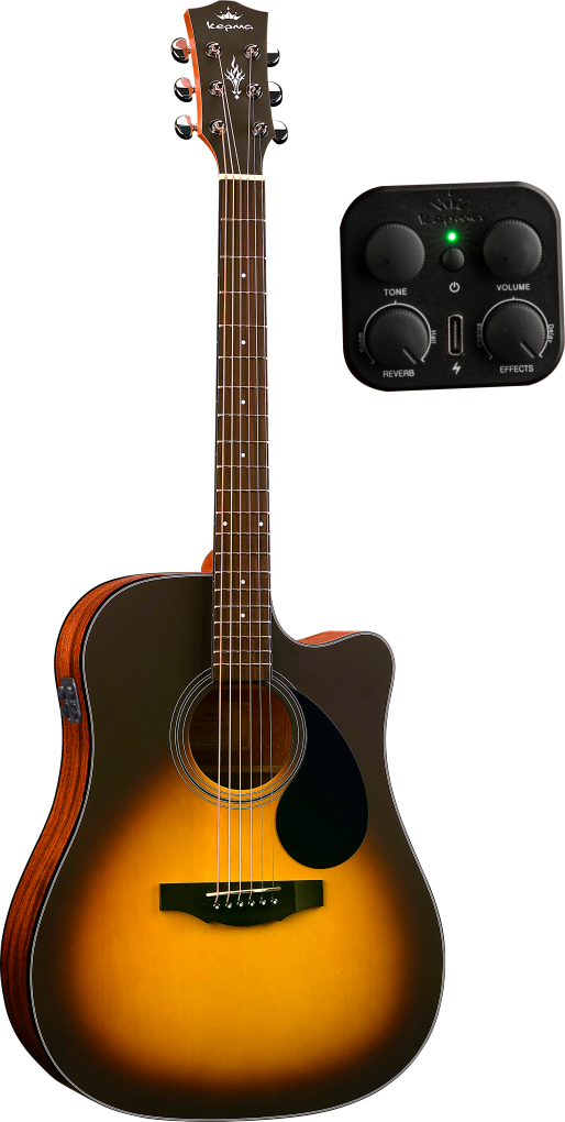 PLYTONE SERIES - EDCE-K10 DREADNOUGHT SUNBURST